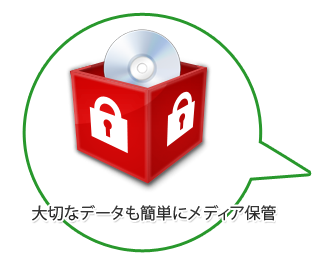 大切なデータもメディアに保管